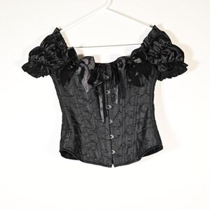 Puff Sleeve Corset Top